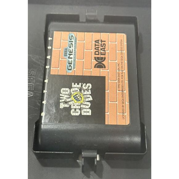 Two Crude Dudes Sega Genesis 1992 Game Box No Manual - Picture 9 of 9